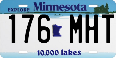 MN license plate 176MHT