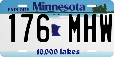 MN license plate 176MHW
