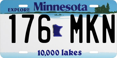 MN license plate 176MKN