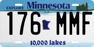 MN license plate 176MMF