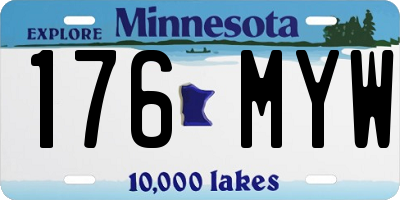 MN license plate 176MYW