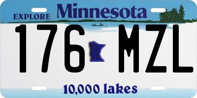 MN license plate 176MZL
