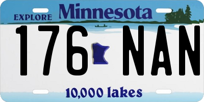 MN license plate 176NAN
