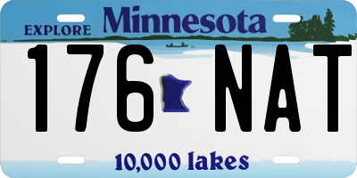 MN license plate 176NAT
