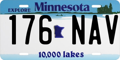 MN license plate 176NAV