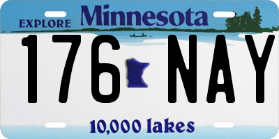MN license plate 176NAY