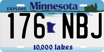 MN license plate 176NBJ