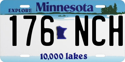 MN license plate 176NCH
