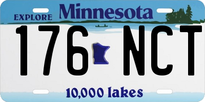 MN license plate 176NCT