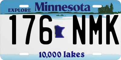 MN license plate 176NMK