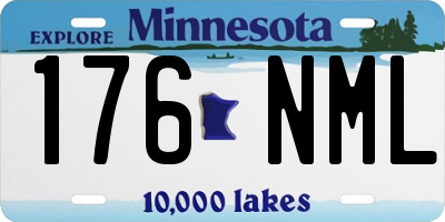 MN license plate 176NML