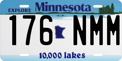 MN license plate 176NMM