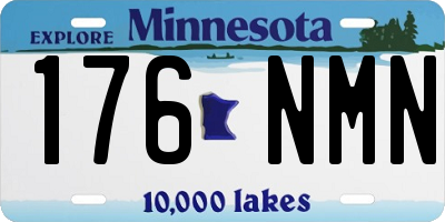 MN license plate 176NMN