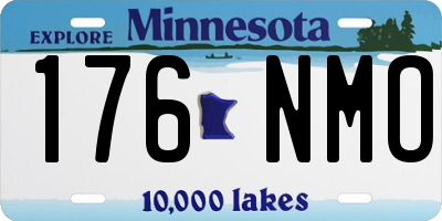 MN license plate 176NMO