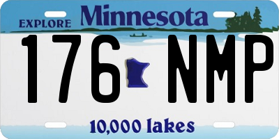 MN license plate 176NMP