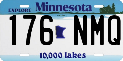 MN license plate 176NMQ