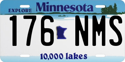 MN license plate 176NMS