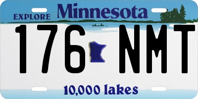 MN license plate 176NMT