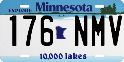 MN license plate 176NMV