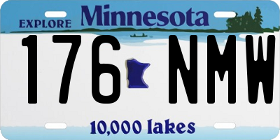 MN license plate 176NMW