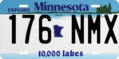 MN license plate 176NMX