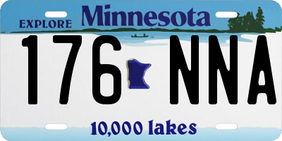 MN license plate 176NNA