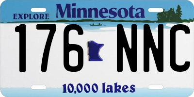 MN license plate 176NNC