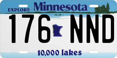 MN license plate 176NND