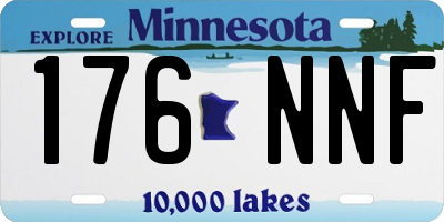 MN license plate 176NNF