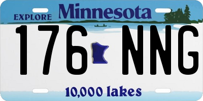 MN license plate 176NNG