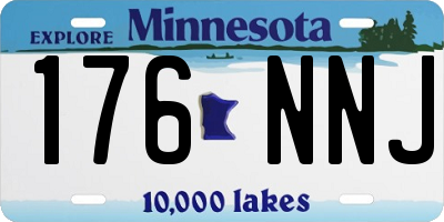 MN license plate 176NNJ