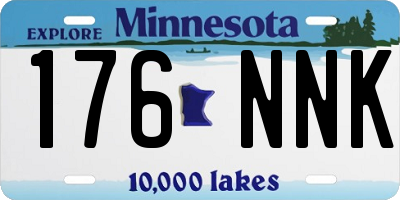 MN license plate 176NNK