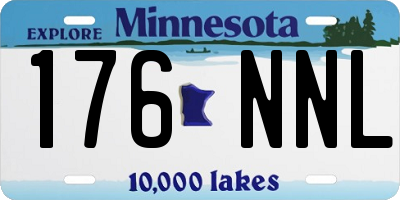MN license plate 176NNL