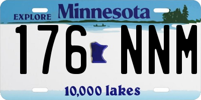 MN license plate 176NNM