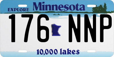 MN license plate 176NNP