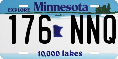 MN license plate 176NNQ