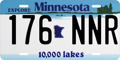 MN license plate 176NNR
