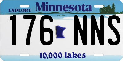 MN license plate 176NNS