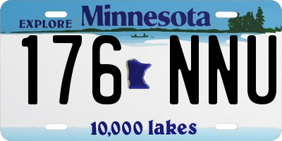 MN license plate 176NNU