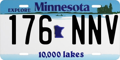 MN license plate 176NNV