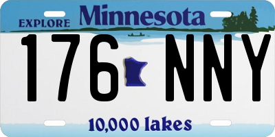 MN license plate 176NNY