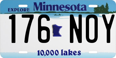 MN license plate 176NOY