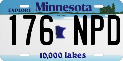 MN license plate 176NPD