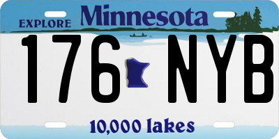 MN license plate 176NYB