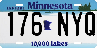 MN license plate 176NYQ