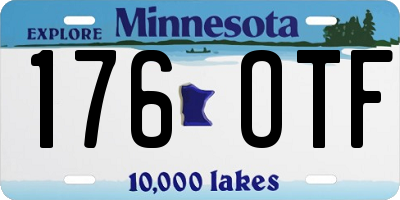 MN license plate 176OTF