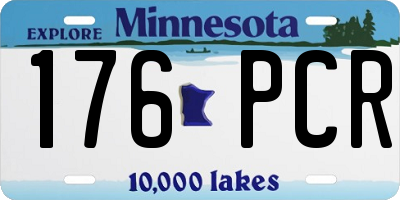 MN license plate 176PCR