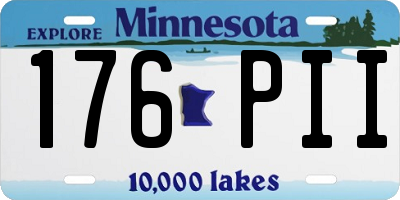 MN license plate 176PII