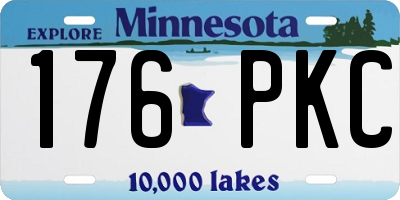 MN license plate 176PKC