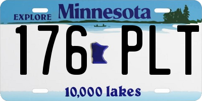 MN license plate 176PLT